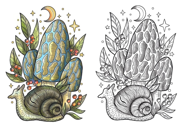 setas místicas celestiales con elementos de diseño decorativos mágicos y florales