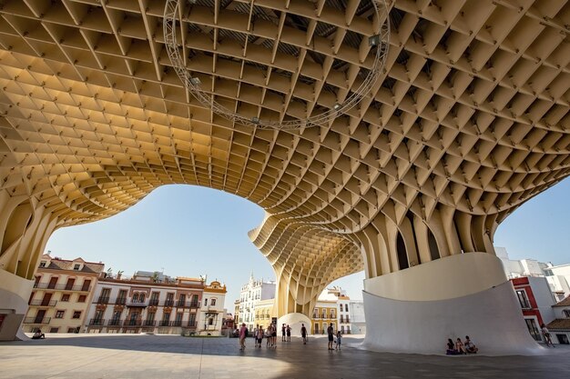 Las Setas De Sevilla Sevilla Mushrooms center en día soleado Andalucía España