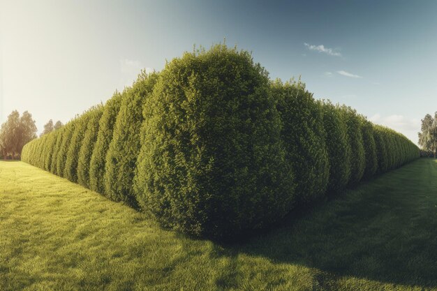 Seto de árbol largo Generar Ai