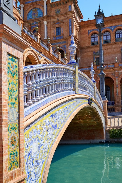 Sevilla Plaza de Espana Andalusien Spanien