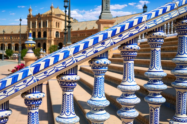 Sevilla Plaza de Espana Andalusien Spanien