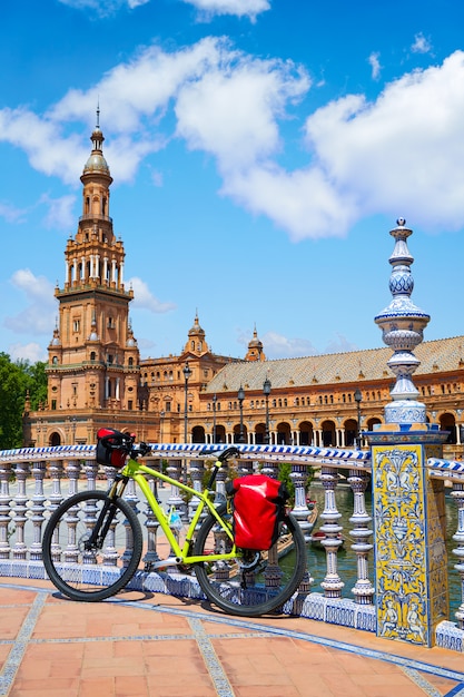 Sevilla Plaza de Espana Andalusien Spanien