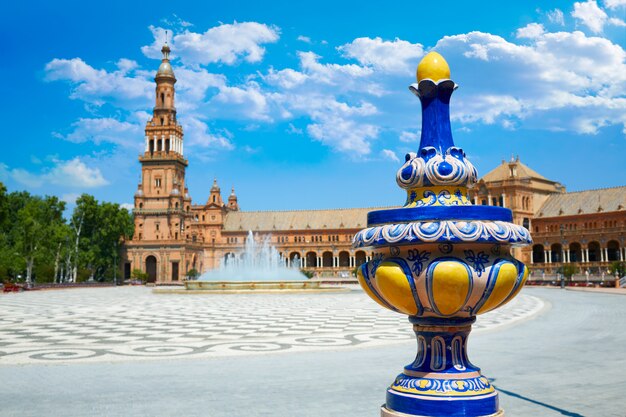 Sevilla Plaza de Espana Andalusien Spanien