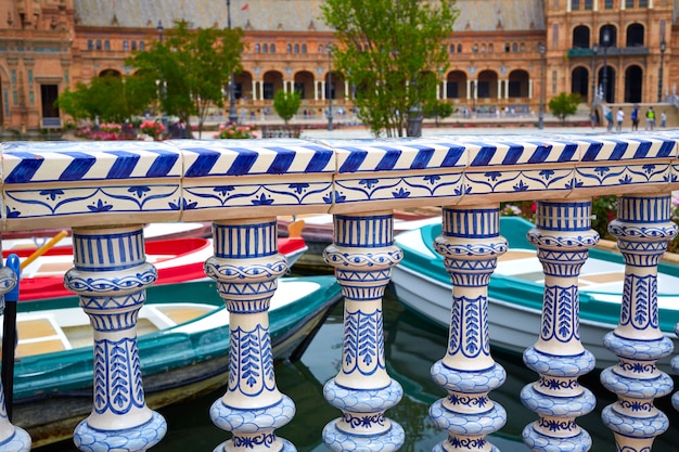 Sevilla Plaza de Espana Andalusien Spanien