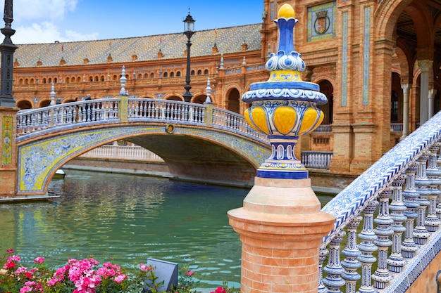 Sevilla Plaza de Espana Andalusien Spanien