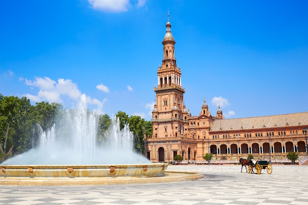 Sevilla Plaza de Espana Andaluzia Espanha