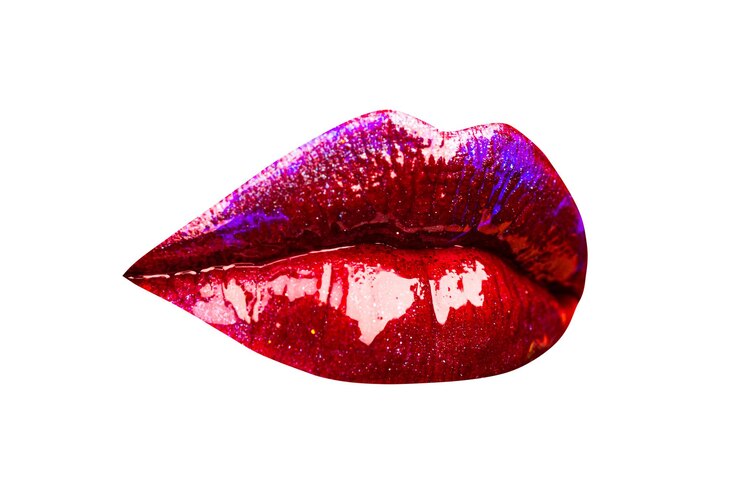 Foto sexy labio boca arte brillo labios maquillaje