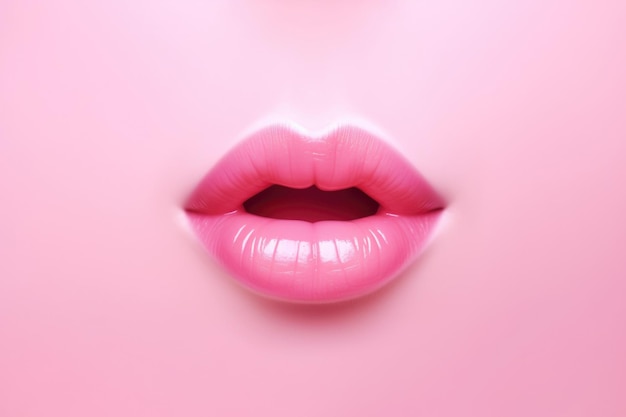Foto sexy schönheit lippen make-up detail schöne nahaufnahme sinnliche offene mund lippenstift rosa hintergrund