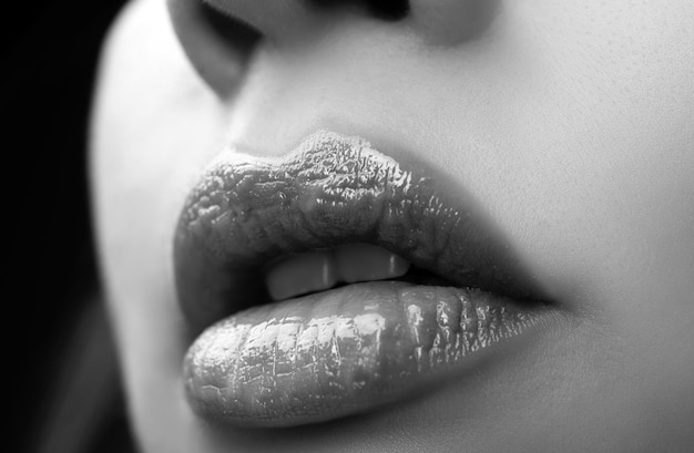 Sexy seducción mujer labios pasión labio sensual boca