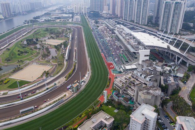 Sha Tin, Hong Kong, 17 de março de 2019:-Sha Tin hipódromo em Hong Kong