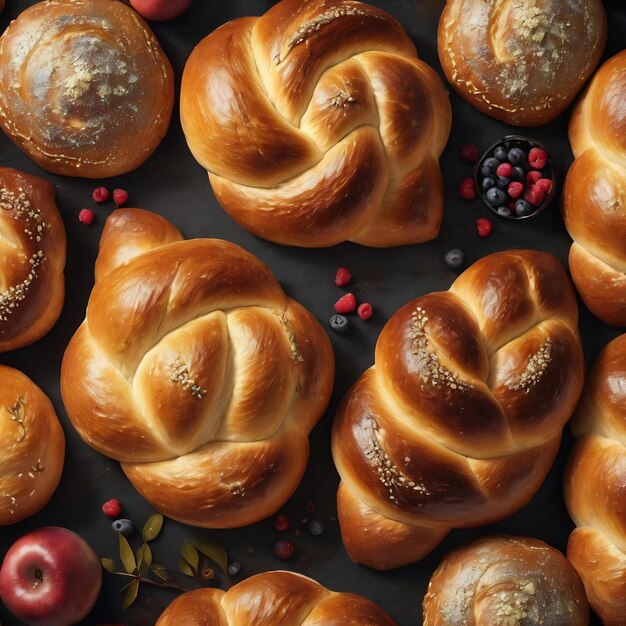 Shabbat shalom ritual judío tradicional challah pan