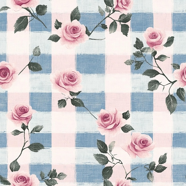 Shabby chic hermoso fondo clásico con patrón floral