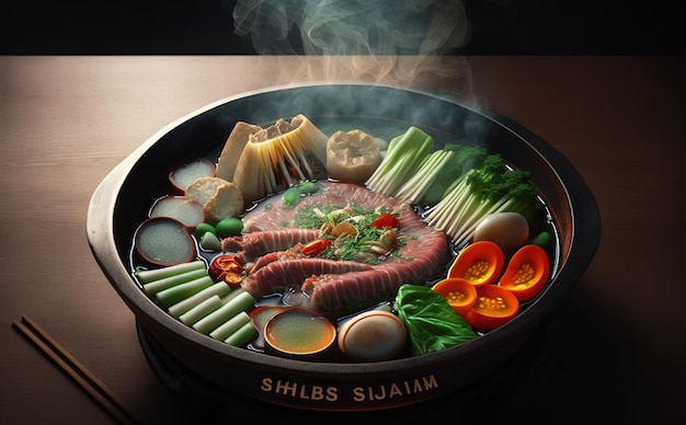 shabu-shabu japanisches Lebensmittelfoto