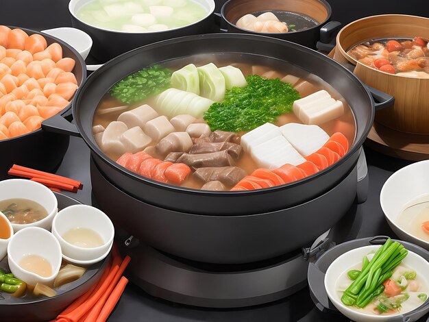 Foto shabu yentafo hotpot el gran conjunto de fotos