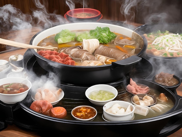 Foto shabu yentafo hotpot el gran conjunto de fotos