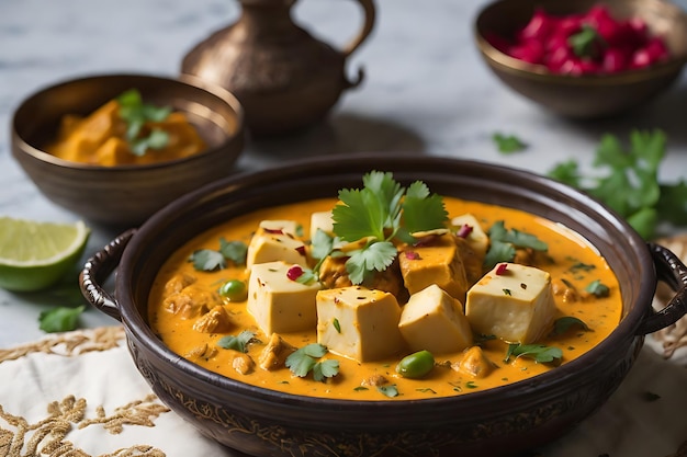 Shahi Paneer un plato principal indio