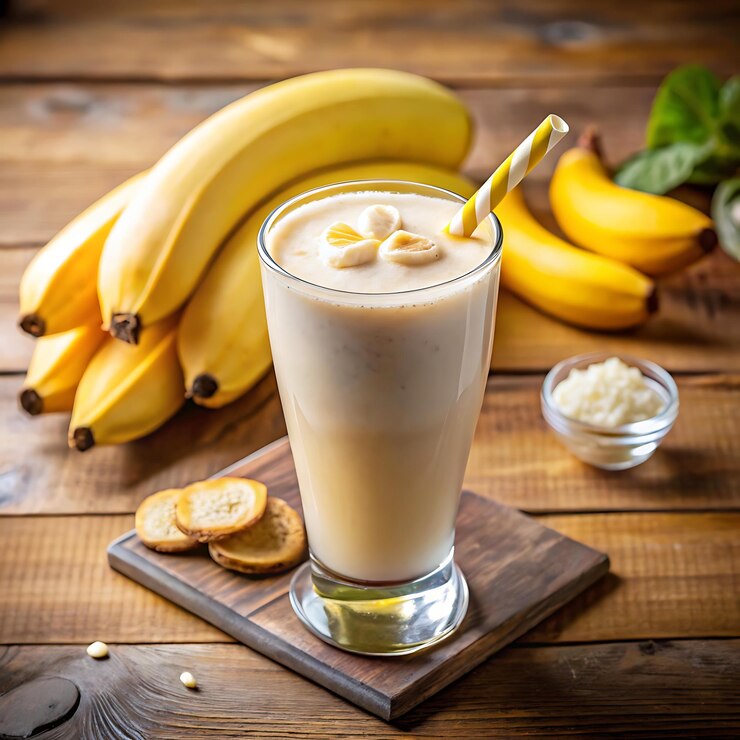 Shake de leche de plátano
