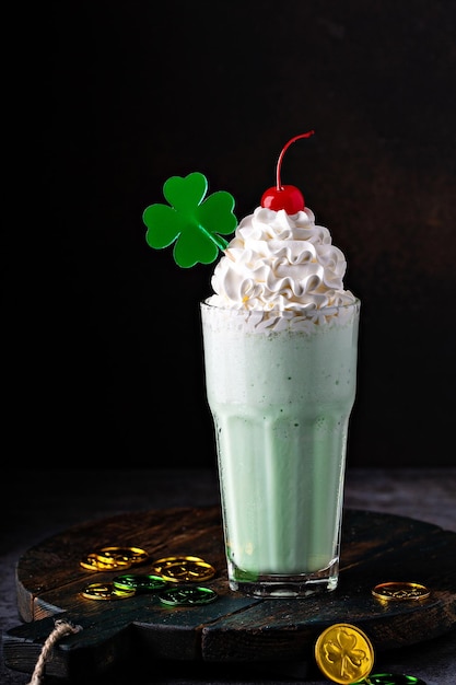 Foto shake de shamrock para el día de san patricio