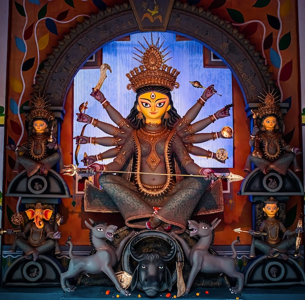 El shakti supremo, Maa Durga, es adorado con la mayor devoción en la religión hindú.