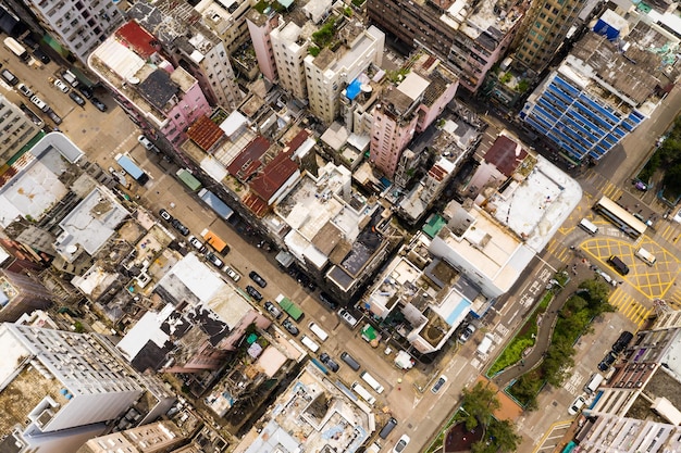 Sham Shui Po, Hong Kong, 28 de agosto de 2018:- distrito residencial de Hong Kong