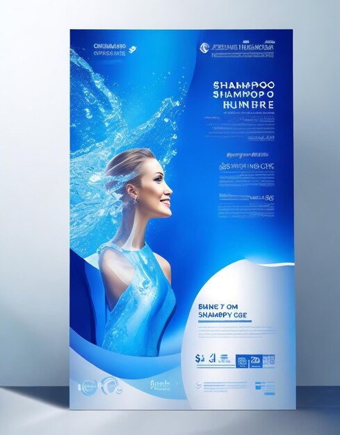 Shampoo-Industrie-Flyer-Design-Vektor-Design-Vorlage