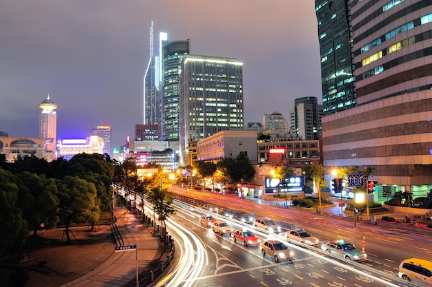 Shanghai Blick auf die Straße