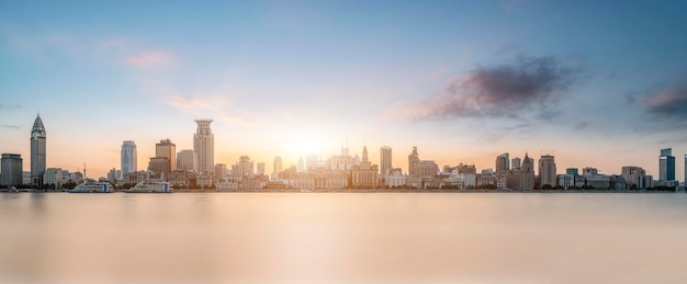 Shanghai Bund alte Gebäude Skyline Nahaufnahme