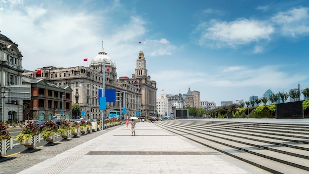 Shanghai Bund alte Gebäudelandschaft