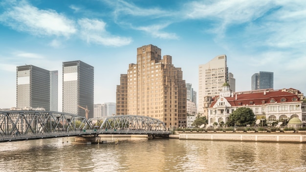 Shanghai Bund alte Gebäudelandschaft