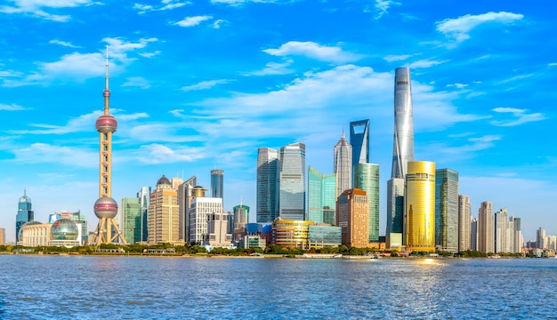 Shanghai Lujiazui vista panorâmica