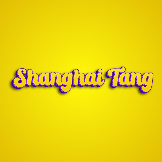 Foto shanghaitang tipografia design 3d amarelo rosa branco fundo foto jpg
