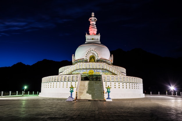 Shanti Stupa, Leh, India.