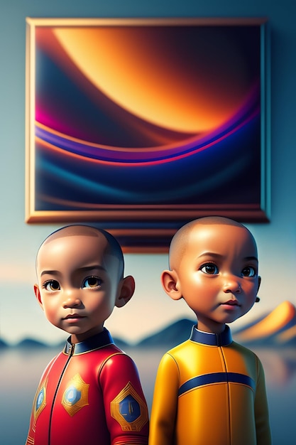 Shaolin niños ultra hd 8k fondo de pantalla