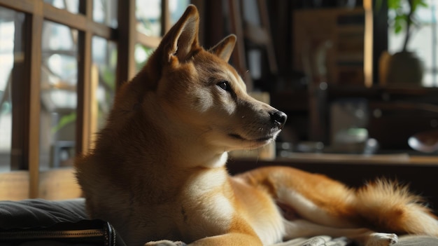 Shiba in Innenräumen