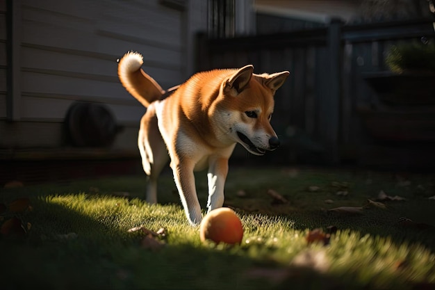 Shiba Inu brincalhão