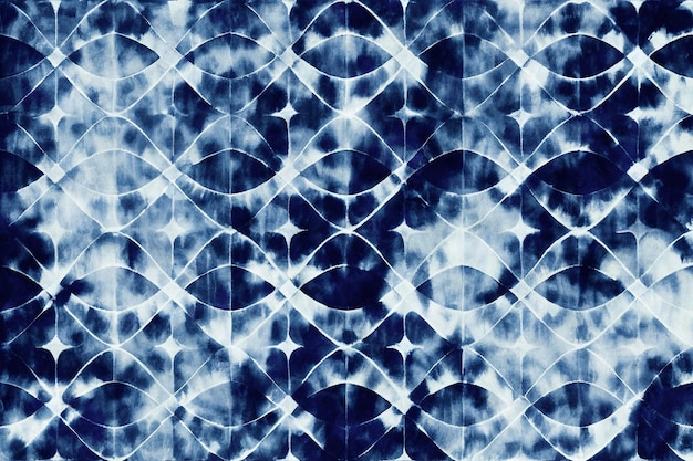 Shibori Indigo Japanische Stofffärbung Textur