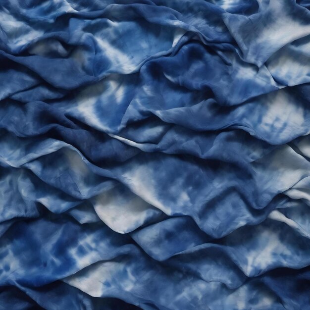 Foto shibori índigo textura de tingimento de tecidos japoneses