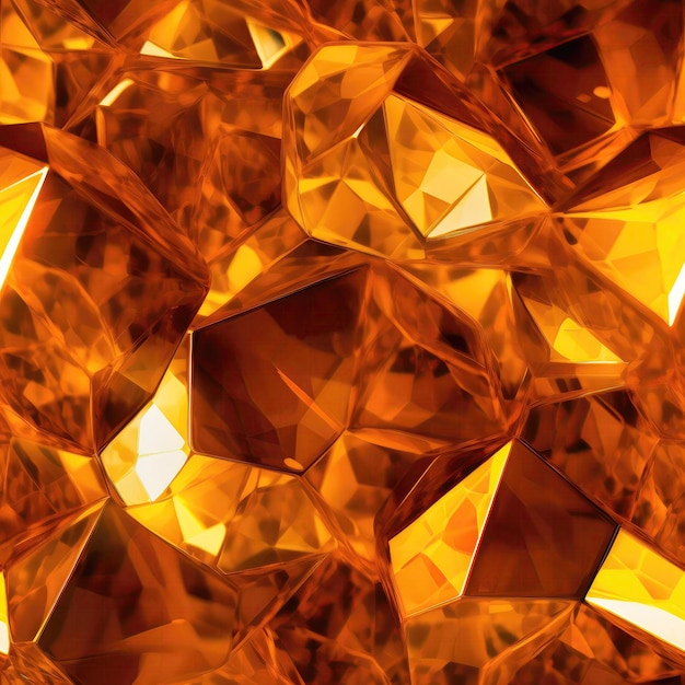 Shine Citrine Macro Schöne Texturfliese Nahtloser Hintergrund Generative KI