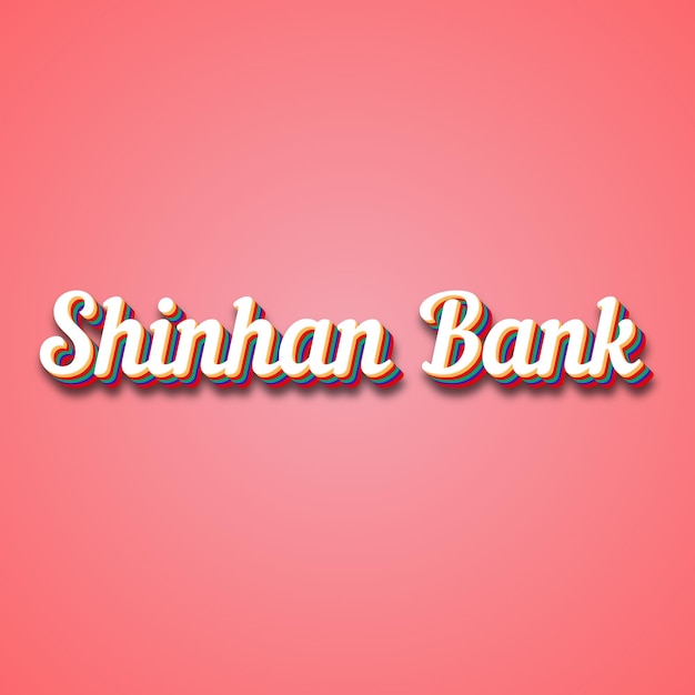 Shinhan Bank Efeito de texto Foto Imagem legal