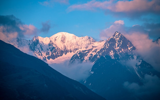 Shining Mount Ganesh Range, Gorkha, Nepal.