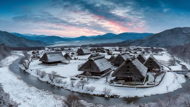 Foto shirakawa y gokayama, japón