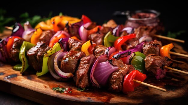 Shish kebab à grelha