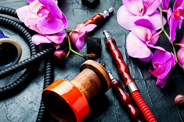 Shisha com saboroso floral.