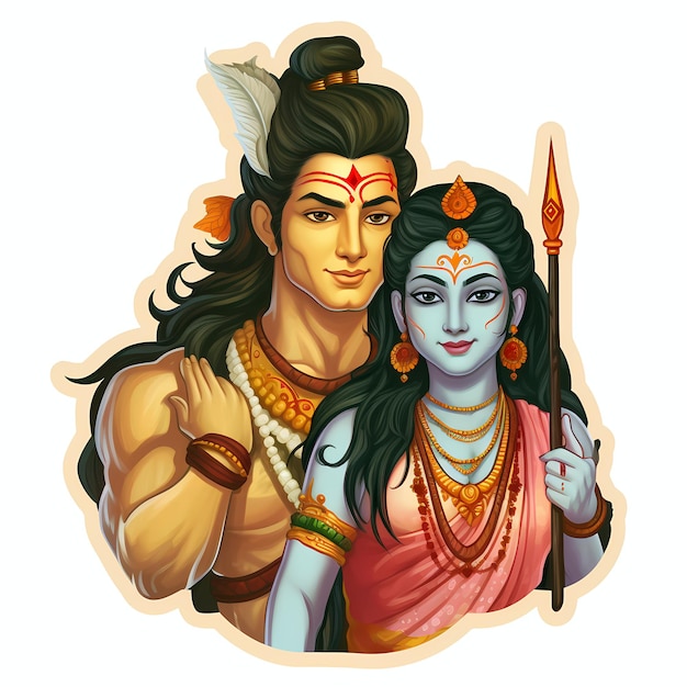 ShivShakti Deus Shiva e a Deusa Parvati