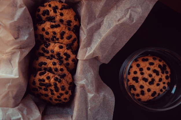 Shortbread-Kekse mit Schokoladenstückchen