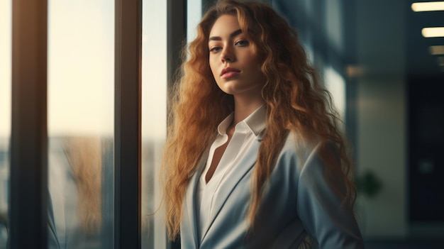 Shot_of_a_young_businesswoman_looking_out_the_window_in