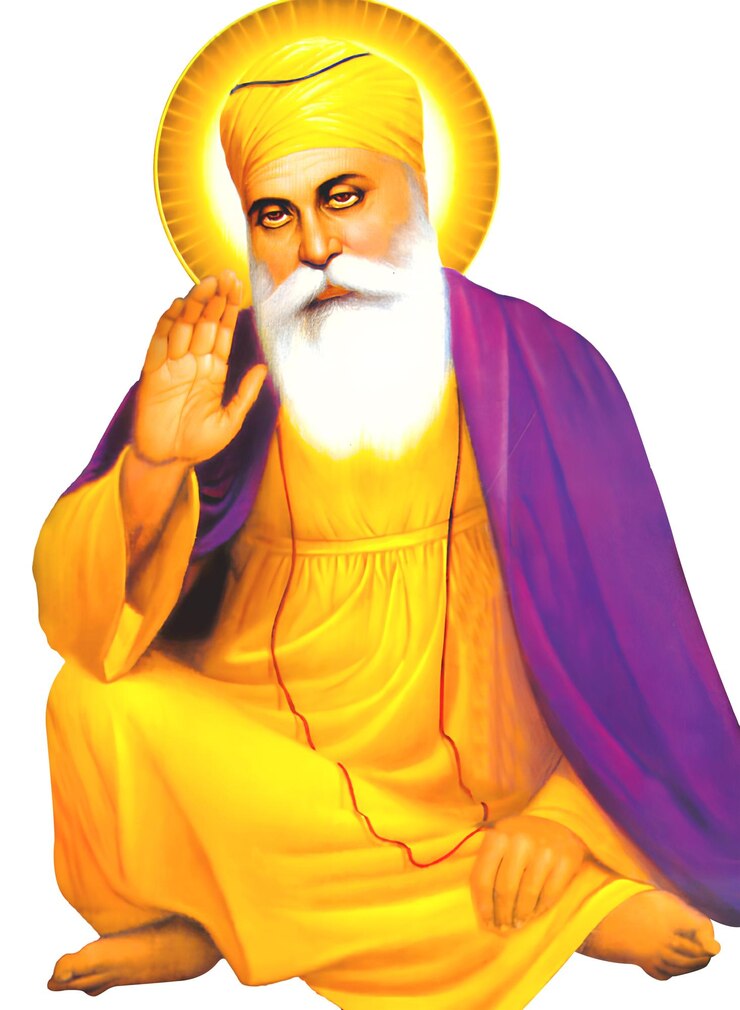 Foto shree guru nanak ji maharaj bendición de papel de pared de fondo