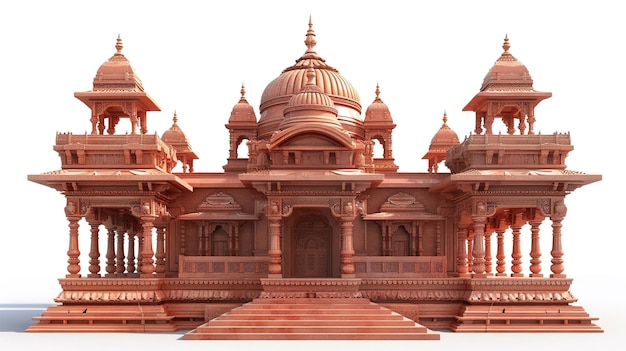 Shri Ram Mandir Tempel in Ayodhyabirth Ort Lord Rama 22. Januar f Pran Pratishtha von Shri Ram