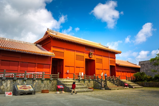 Shureimon Gatter im Shuri Schloss in Okinawa, Japan.