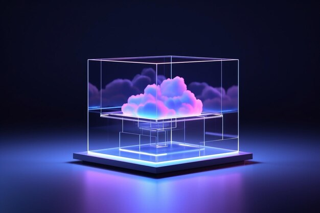 Foto sichere cloud-speichertechnologie